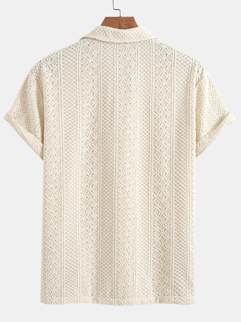 Men's Textured Knit Polo