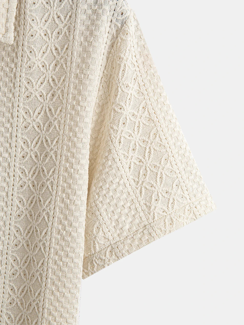 Men's Textured Knit Polo
